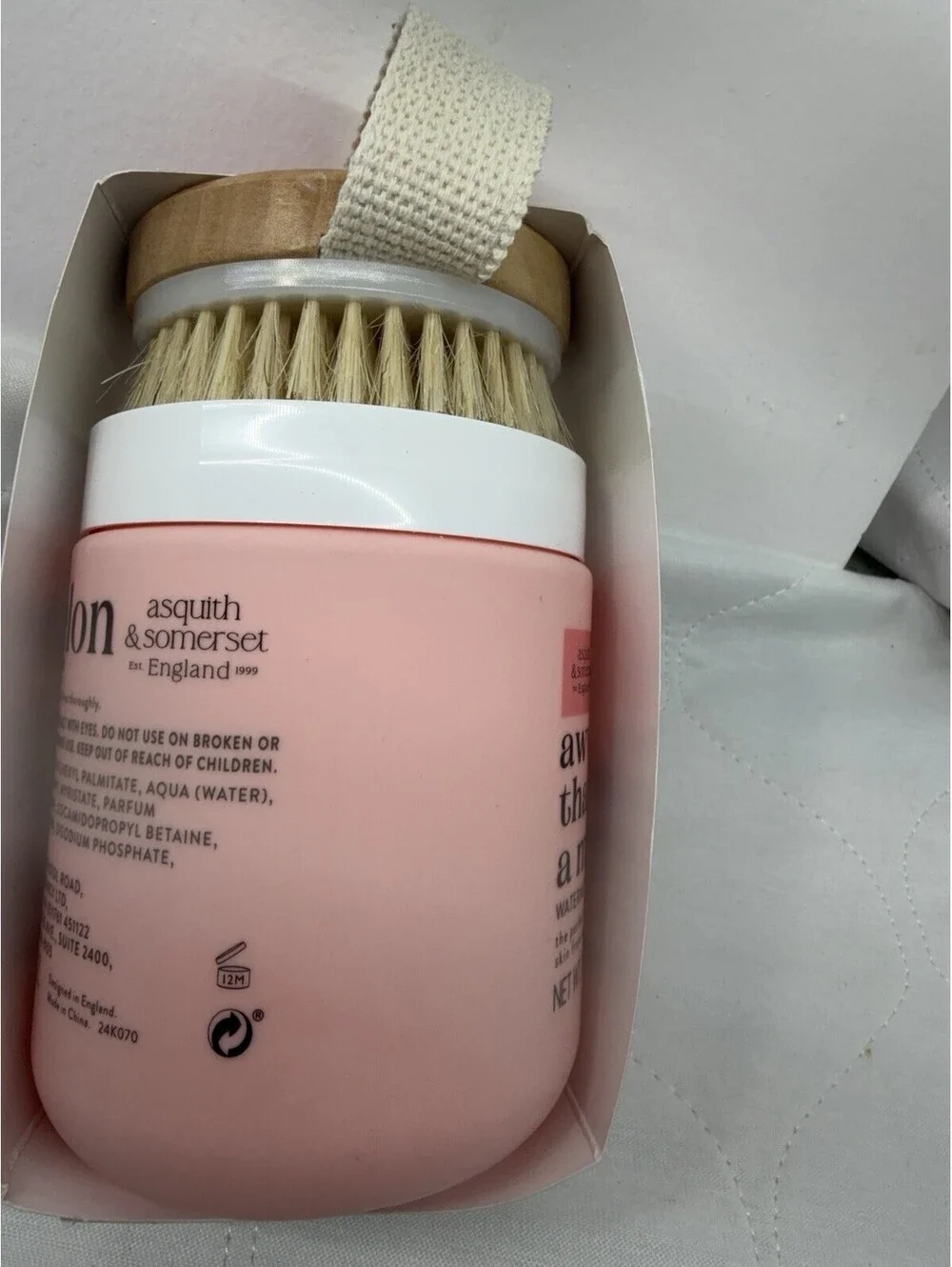 Asquith & Somerset Watermelon Scrub & Brush Body Exfoliator Gift Set NEW